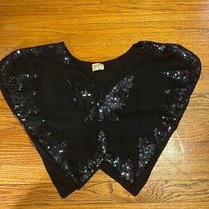 Free People Butterfly Sequined Top 🦋